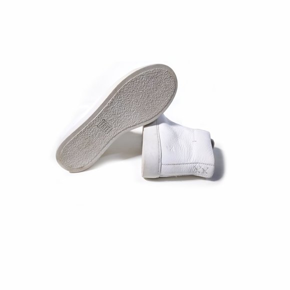 $258 FRYE BOOTS 7 White Leather Women's Hightops 'LENA' Zip Up *EXCELLENT* SZ 7 - Picture 6 of 7